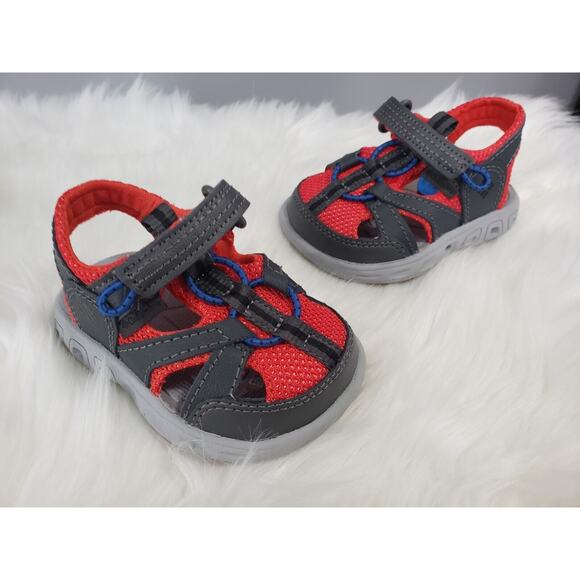 Columbia Toddler Boys Techsun Wave CLOSED TOE walkign hiking sandals size‎ 4 - Picture 2 of 5